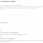 Affiliates Pro for Contact Form 7 integration settings (I)