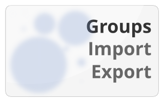 Groups Import Export