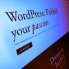 WordPress - Publish your passion in blue